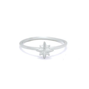 Star sterling silver ring handmade by Fomo bali